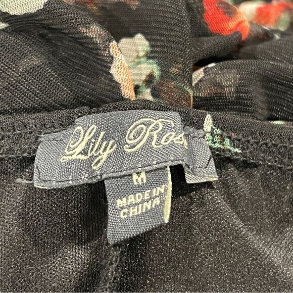 Lily Rose floral Bodycon junior Mini Dress size medium - Picture 8 of 14